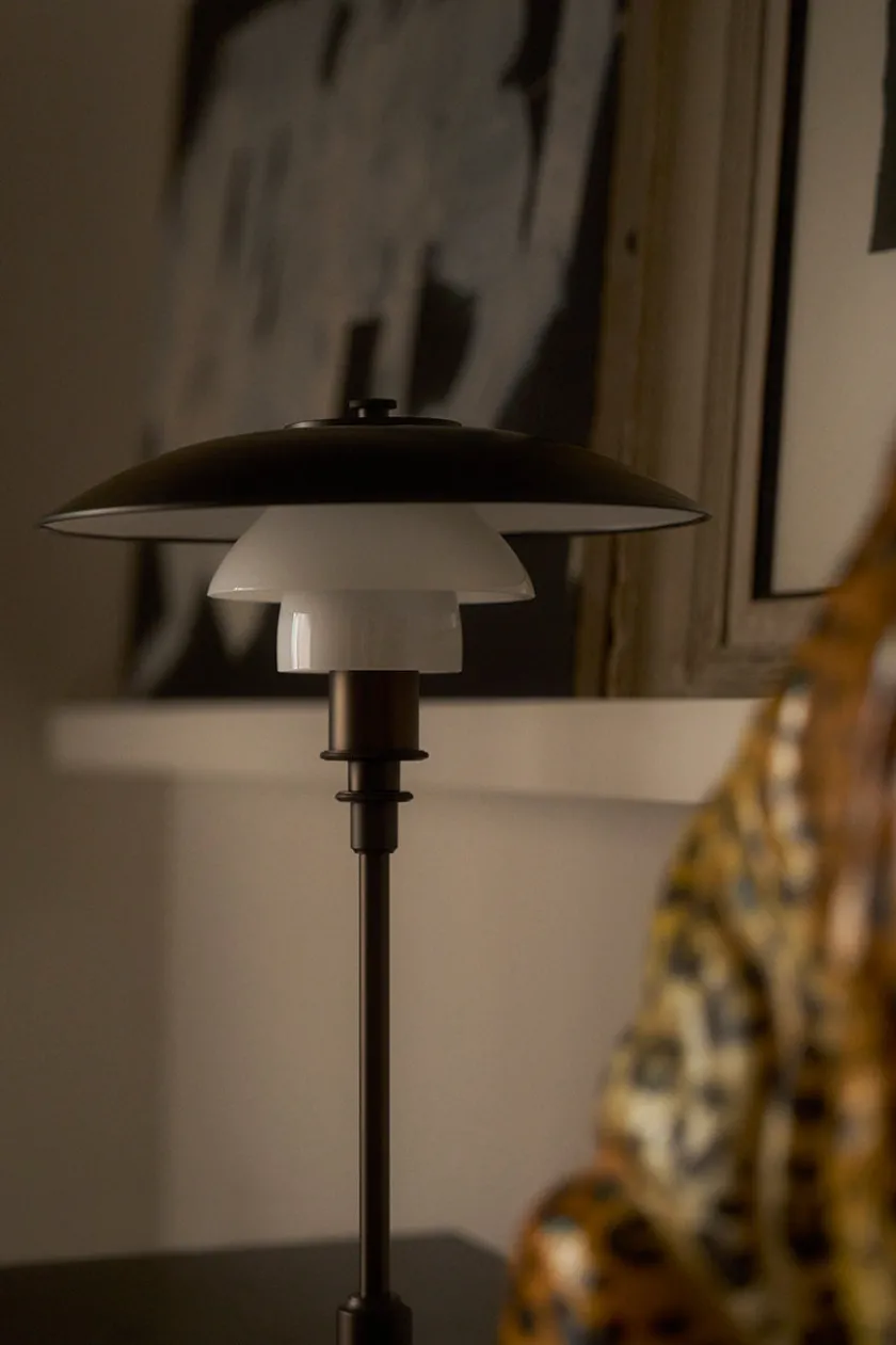 Louis Poulsen PH 3/2 Bordlampe, messing metalliseret fra> Skrivebordslamper|Spots