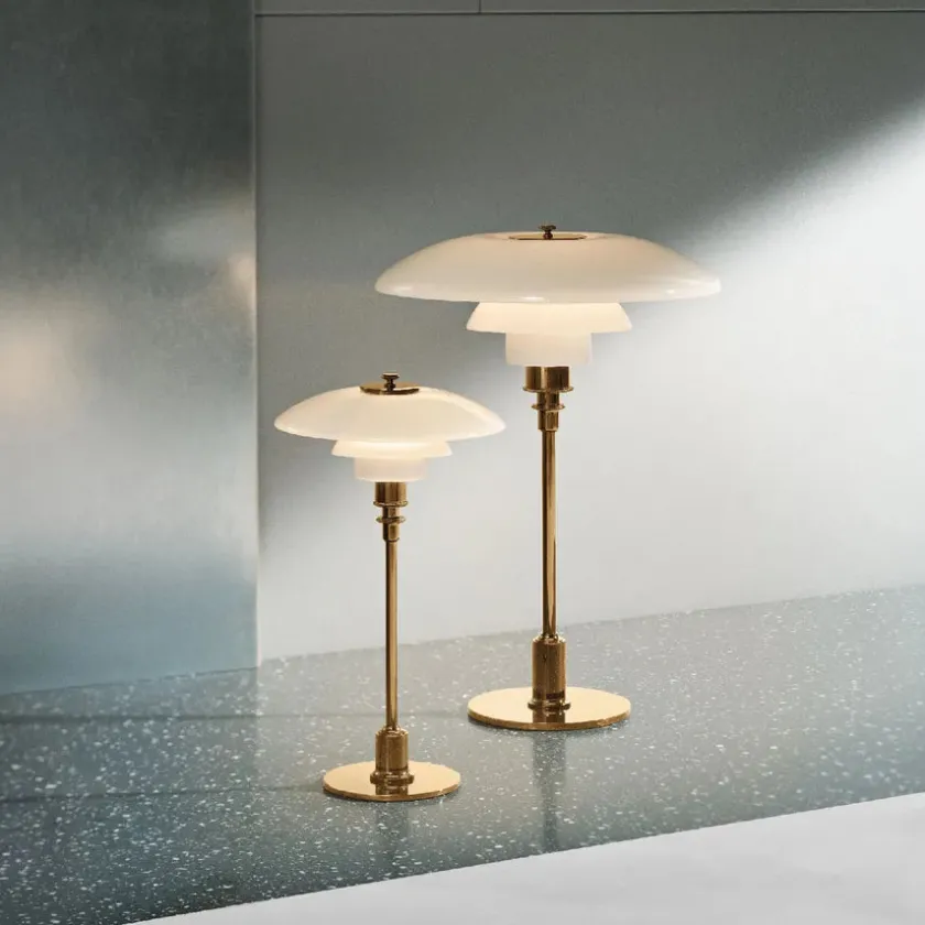 Louis Poulsen PH 2/1 Bordlampe, sort metalliseret fra> Skrivebordslamper|Spots