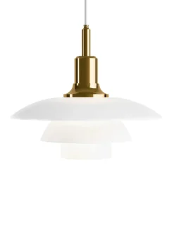 Louis Poulsen PH 3½-3 Glas Pendel, messing metalliseret fra> Spots|Pendler