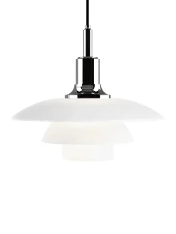 Louis Poulsen PH 3½-3 Glas Pendel, sort metalliseret fra><noscript><img width=
