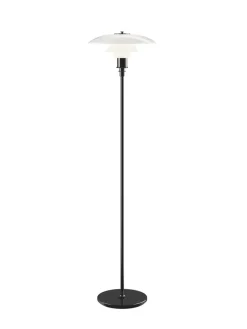 Louis Poulsen PH 3½-2½ Gulvlampe, sort metalliseret fra> Gulvlamper|Spots