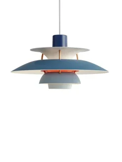 Louis Poulsen PH 5 Mini Pendant, Monochrome Pale Pewter af Poul Henningsen><noscript><img width=