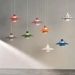 Louis Poulsen PH 5 Mini Pendant, Monochrome Dusty Indigo af Poul Henningsen><noscript><img width=