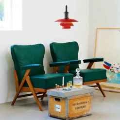 Louis Poulsen PH 3½-3 Pendel, grøn af Poul Henningsen><noscript><img width=