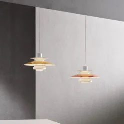 Louis Poulsen PH 5 pendel, Pastel Oyster Blue Rose af Poul Henningsen><noscript><img width=