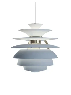 Louis Poulsen PH Snowball, dusty blue/brass af Poul Henningsen><noscript><img width=