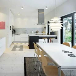 Louis Poulsen PH Snowball, dusty blue/brass af Poul Henningsen><noscript><img width=