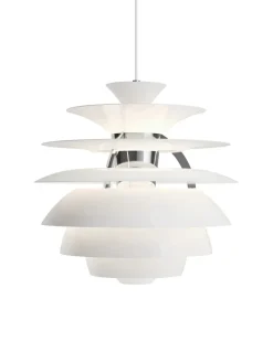 Louis Poulsen PH Snowball, dusty green/chrome af Poul Henningsen><noscript><img width=