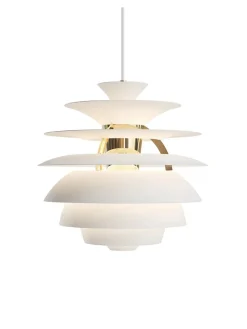 Louis Poulsen PH Snowball, soft white/brass af Poul Henningsen> Spots|Pendler