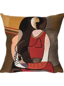 Poulin Design Picasso Femme Assise pude fra> Puder Og Plaider|Puder