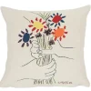 Poulin Design Picasso Fleurs Et Mains pude fra> Puder Og Plaider|Puder