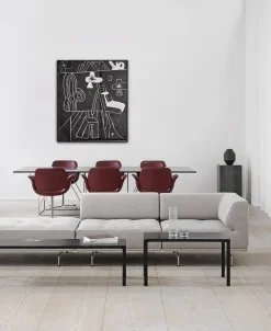Fredericia Furniture Piloti Bord, sort marquina fra> Sofaborde