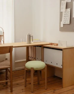 Fredericia Furniture Pioneer Stool, lacquered oak/zero 0001 fra> Skamler