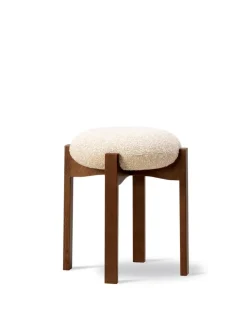 Fredericia Furniture Pioneer Stool, smoked oak/zero 0001 fra> Skamler
