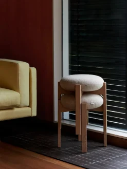 Fredericia Furniture Pioneer Stool, smoked oak/zero 0001 fra> Skamler