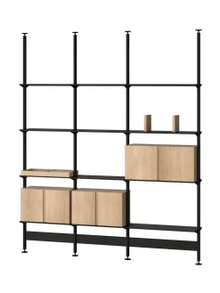 String Furniture Pira G2 Floor-to-Ceiling Shelving Bundle C fra String><noscript><img width=