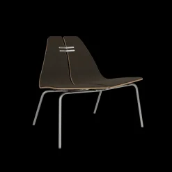 Fritz Hansen PK23 forsidepolstret, Walnut af Poul Kjærholm> Lænestole