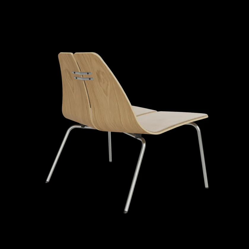 Fritz Hansen PK23 forsidepolstret, Walnut af Poul Kjærholm> Lænestole