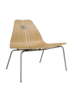 Fritz Hansen PK23 Lounge Chair, oak/steel af Poul Kjærholm> Loungestole|Lænestole