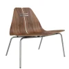 Fritz Hansen PK23 Lounge Chair, walnut/steel af Poul Kjærholm> Loungestole|Lænestole