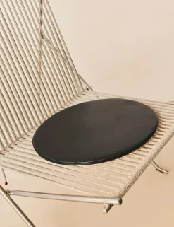Fritz Hansen PK4 Loungestol i natur, stålstel af Poul Kjærholm><noscript><img width=