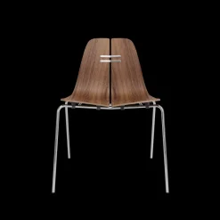 Fritz Hansen PK3 spisebordsstol, valnød af Poul Kjærholm> Spisebordsstole