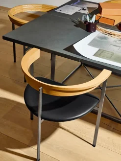 Fritz Hansen PK11 Stol af Poul Kjærholm><noscript><img width=