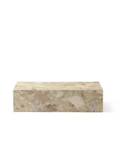 Audo Copenhagen Plinth Low, grey galaxy marble fra><noscript><img width=