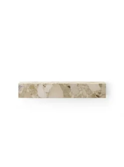 Audo Copenhagen Plinth Shelf Sand Kunis Breccia marmor fra> Hylder