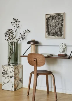 Audo Copenhagen Plinth Tall, grey galaxy marble fra><noscript><img width=