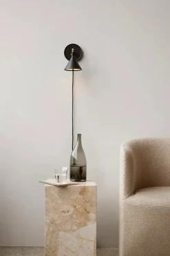 Audo Copenhagen Plinth Tall, grey galaxy marble fra><noscript><img width=