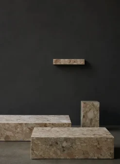 Audo Copenhagen Plinth Tall, grey galaxy marble fra><noscript><img width=