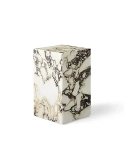 Audo Copenhagen Plinth Tall Rose Calacatta Viola marmor fra> Sideborde Og Små Borde