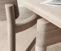 Fredericia Furniture Post Spisebordsstol, sædepolstret max 95 læder fra><noscript><img width=