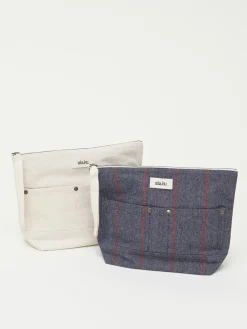 Aiayu Pouch Pocket Canvas, pure ecru fra> Toilettasker|Toilettasker