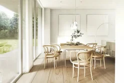 Thonet 210R Armstol, ask fra> Spisebordsstole