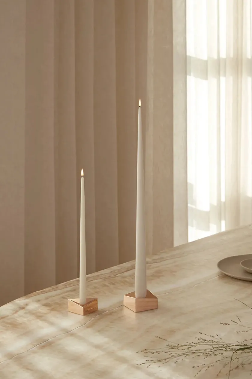STOFF Nagel Reflect Lysestage, krom fra> Lysestager