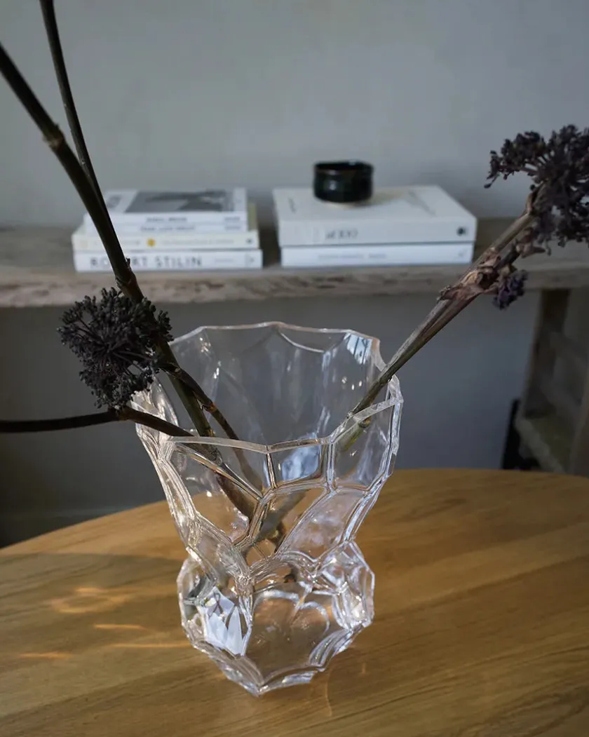 Hein Studio Reflection Vase, klar glas fra> Vaser