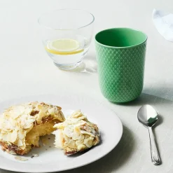 Lyngby Porcelæn Rhombe krus, grøn fra> Service
