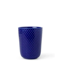 Lyngby Porcelæn Rhombe krus, mørk blå fra> Service