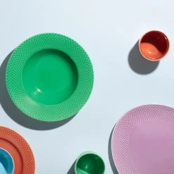 Lyngby Porcelæn Rhombe krus, mørk blå fra><noscript><img width=