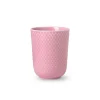 Lyngby Porcelæn Rhombe krus, rosa fra> Service