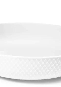 Lyngby Porcelæn Rhombe serveringsskål, hvid fra><noscript><img width=