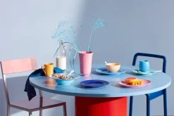 Lyngby Porcelæn Rhombe tallerken, mørk blå Ø23 cm fra><noscript><img width=