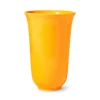 Lyngby Porcelæn Rhombe vase, gul fra> Vaser