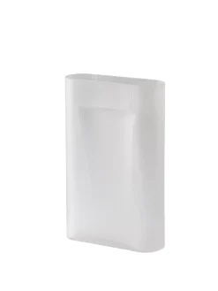 Muuto Ridge Vase, white frosted glass fra> Vaser