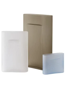 Muuto Ridge Vase, white frosted glass fra><noscript><img width=