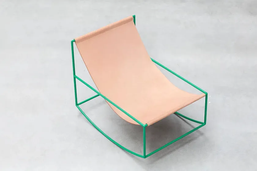 Valerie Objects Rocking Chair, green fra> Gyngestole