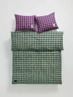 Magniberg Rodeo Duvet Cover, neon pink check fra><noscript><img width=