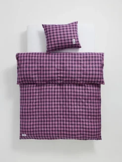 Magniberg Rodeo Duvet Cover, neon pink check fra><noscript><img width=